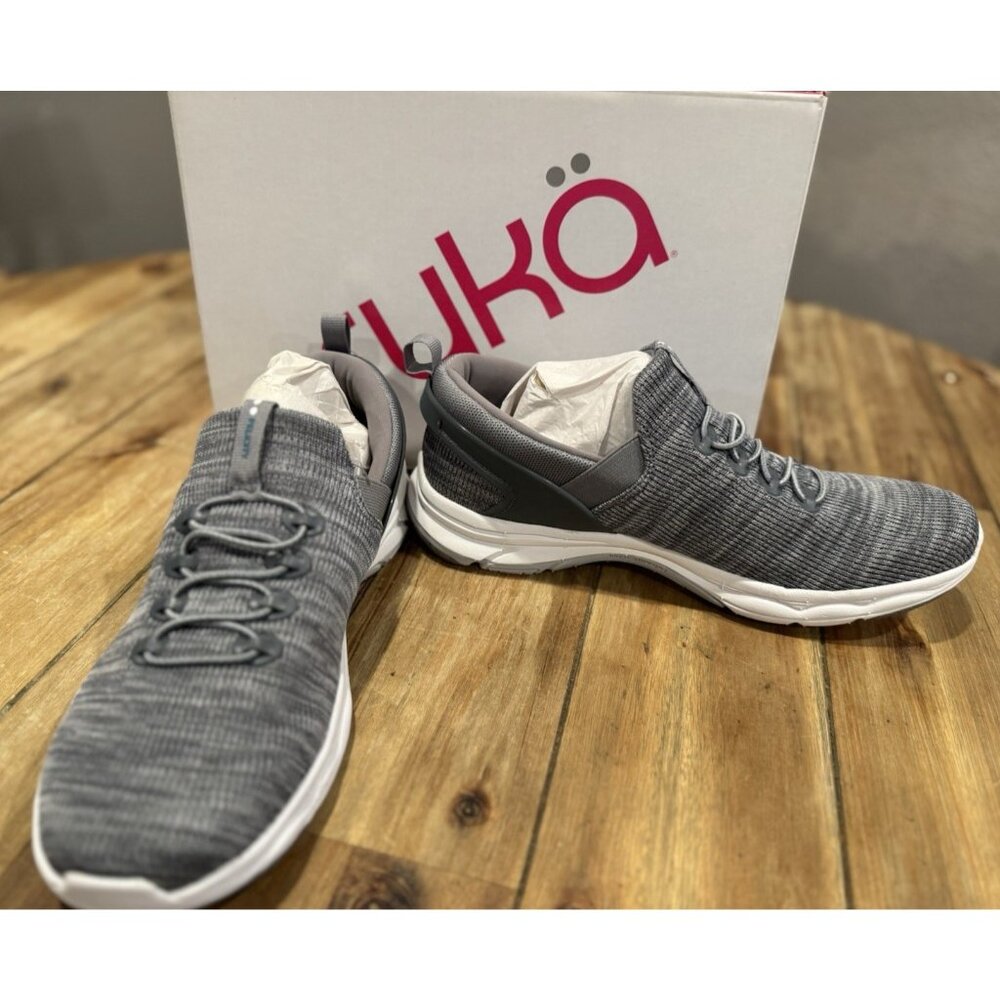 Ryka Felicity Grey Lifestyle Sneakers 8.5 Women's Slip On Comfort NEW Box